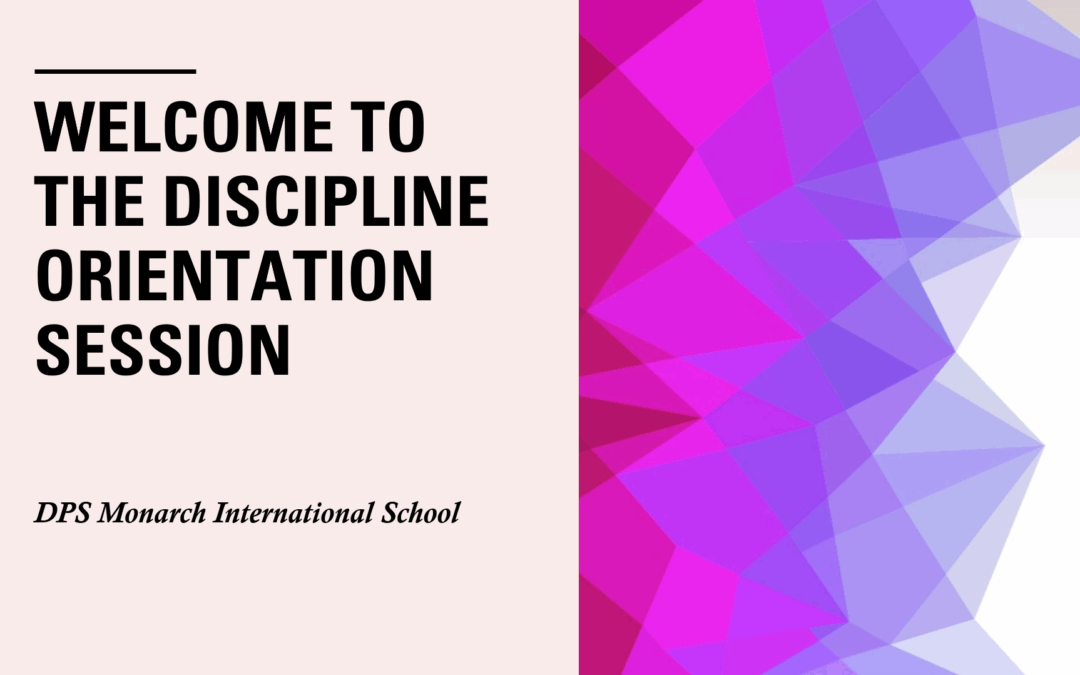 CPD: DISCIPLINE ORIENTATION-SESSION 25-26